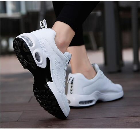 Fenlogft Women's Flying Knit Running Shoes - Lightweight Lace-up Sneakers for Daily Walking and Work, Garden Shoes in Saudi Arabia