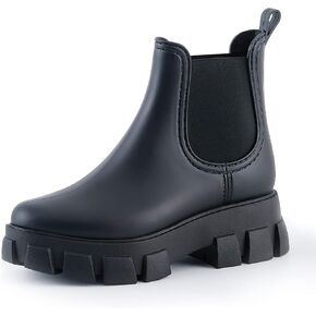 TermiyinFUL Short Rain Boots for Women - Waterproof Chelsea Booties Lightweight Anti-Slipping Ankle Garden Boots with Comfortable Insoles in Saudi Arabia