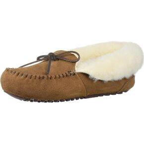شبشب نسائي Fireside Shearling برباط قابل للطي بدون كعب من Dearfoams in Saudi Arabia