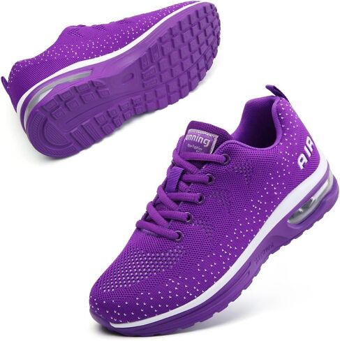 أحذية الجري النسائية VOCNTVY وسادة هوائية مقاومة للانزلاق ودعم قوس التنس أحذية رياضية للتنس in Kuwait