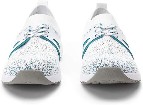 TRAQ by Alegria Qool Womens Smart Walking Shoe White Multi Wide 12 M US in Saudi Arabia