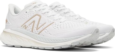 New Balance Women Fresh Foam X 860 V13 Running Shoe, White/Light Aluminum, 9 Wide in Saudi Arabia