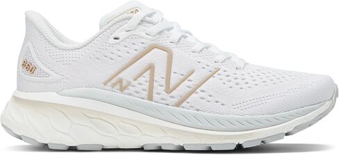 New Balance Women Fresh Foam X 860 V13 Running Shoe, White/Light Aluminum, 9 Wide in Saudi Arabia