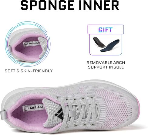 Mishansha Womens Sneakers Air Cushion Running Tennis Shoes Women Lightweight Arch Support Walking Shoes in Saudi Arabia