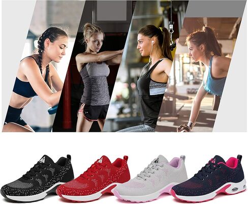 Mishansha Womens Sneakers Air Cushion Running Tennis Shoes Women Lightweight Arch Support Walking Shoes in Saudi Arabia