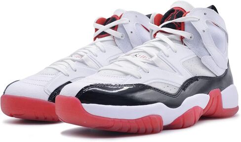 Jumpman Two Trey Men Basketball Sneakers Size 11.5 and 12.0 Color White, Black, and Gym Red in Saudi Arabia