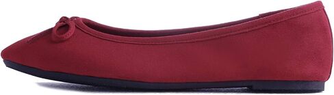 FEVERSOLE Women's Ultra Soft Colorful Memory Foam Cushioned Faux Suede Home Ballet Flats in Saudi Arabia