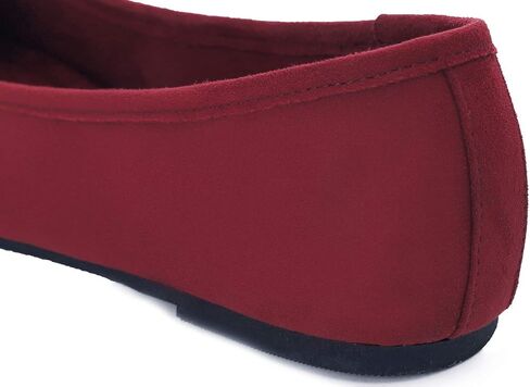 FEVERSOLE Women's Ultra Soft Colorful Memory Foam Cushioned Faux Suede Home Ballet Flats in Saudi Arabia