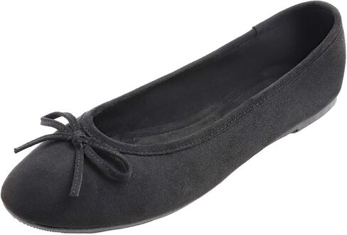 FEVERSOLE Women's Ultra Soft Colorful Memory Foam Cushioned Faux Suede Home Ballet Flats in Saudi Arabia