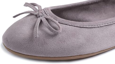FEVERSOLE Women's Ultra Soft Colorful Memory Foam Cushioned Faux Suede Home Ballet Flats in Saudi Arabia