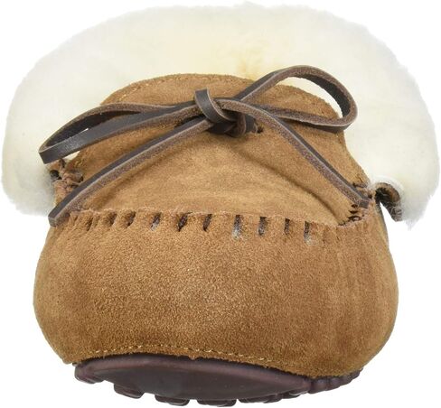 Dearfoams Women's Fireside Brisbane Shearling Foldover Moccasin Slipper in Saudi Arabia