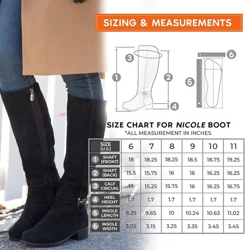 حذاء نسائي مريح للركبة مقاوم للماء للشتاء من نيكول in Kuwait