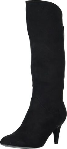 NINE WEST Women's BUYAH Knee High Boot, Black, 9 in Saudi Arabia