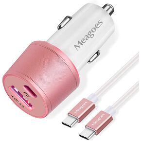 67.5W Car Charger USB C Super Fast Charging for iPhone 17/Samsung Android | for Galaxy S26/S25/iPhone 17 Pro Max/Air/16/,45W PPS USBC+ 22.5W USB Port,12V Cigarette Lighter Adapter, Type C Cable in Saudi Arabia