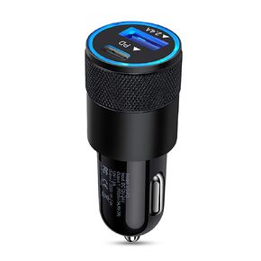 USB C Fast Car Charger,30W 3.0 PD Type C Car Adapter 2 Port USB C Car Plug Compatible for iPhone 14/13/12 Pro Max/11 Pro Max/SE/Xs/XR/8/7/6 Plus,Samsung Galaxy S22 S21 S20 S10 Plus,Google Pixel 6,Moto