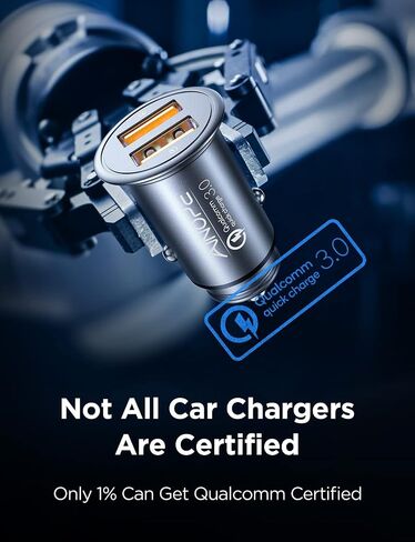 Super Fast Car Charger USB Fast Charge AINOPE Android Car Charger Adapter 45W All Metal Lighter USB Charger Quick Charge for iPhone 15/14/13/12/11pro/x/8/Samsung S24/S23/S22/S22+/Ultra/S21/Note 9 in Saudi Arabia
