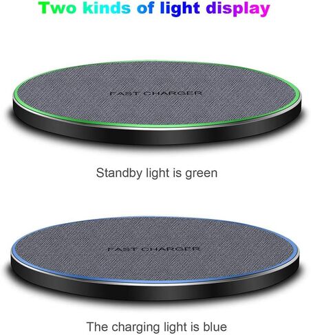 Fast Wireless Charger,20W Max Wireless Charging Induction Pad,Black in Kuwait