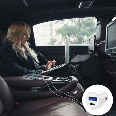 شاحن سيارة iPhone معتمد من Apple MFi، محول شاحن سيارة USB C شحن سريع لهاتف iPhone 13 Pro Max/12 Mini/11/XS/8/7/6/iPad، ولاعة سجائر مزدوجة المنفذ مع 2 كابل لايتنينج لشاحن iPhone in Kuwait