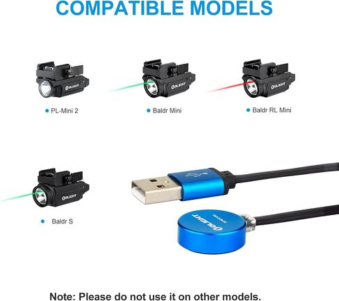 OLIGHT MCC Magnetic Charging Cable ONLY for PL-Mini 2, Baldr Mini, Baldr RL Mini and Baldr S, Using in The Car, or with a Power Bank and Solar Charger in Saudi Arabia