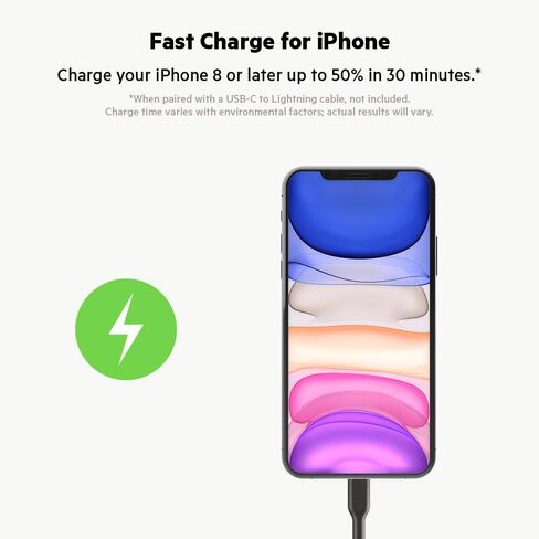 شاحن سيارة بوست USB- النوع C من بيلكين 20 واط (شاحن سريع لجوالات ايفون وسامسونج وجوجل بيكسل وغيرها) لون اسود CCA003bt, CCA003btBK in Saudi Arabia
