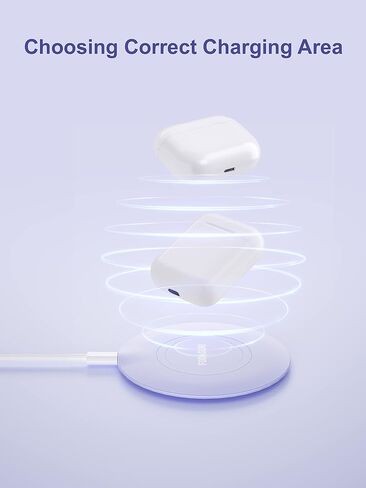 Slim Wireless Charger, 15W Fast Qi Wireless Charging Pad Compatible with iPhone 14/13/12/12 Pro Max/12 Mini/11/XR/X/8 Plus, Samsung Galaxy S21/S20 Ultra/S10/S9/Note 10, Pixel 5/4 XL (No Adapter) in Saudi Arabia