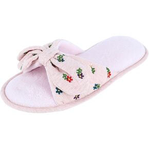 isotoner Womens Recycled Embroidered Jersey Tie Slide in Kuwait