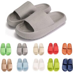rosyclo Cloud Slippers for Women and Men Massage Thick Sole Non-Slip Shower Slippers Bathroom Super Soft Comfy House Cloud Slide Slippers for Indoor and Outdoor in Kuwait