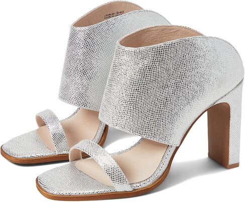 42 GOLD Linx Leather Heels for Women Offers Suede Leather Lining, Lightly-Padded, Fixed Footbed, and Open-Toe Silhouette in Saudi Arabia