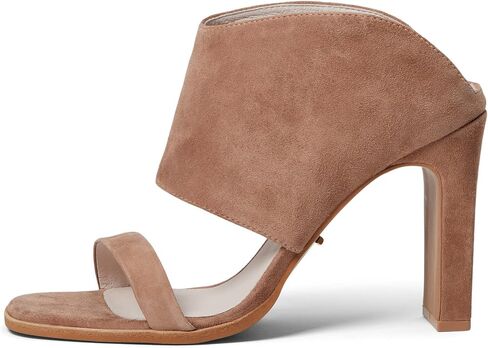 42 GOLD Linx Leather Heels for Women Offers Suede Leather Lining, Lightly-Padded, Fixed Footbed, and Open-Toe Silhouette in Saudi Arabia