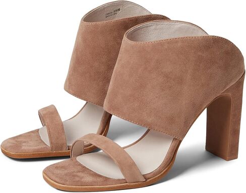 42 GOLD Linx Leather Heels for Women Offers Suede Leather Lining, Lightly-Padded, Fixed Footbed, and Open-Toe Silhouette in Saudi Arabia