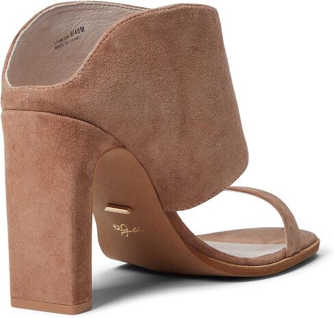 42 GOLD Linx Leather Heels for Women Offers Suede Leather Lining, Lightly-Padded, Fixed Footbed, and Open-Toe Silhouette in Saudi Arabia