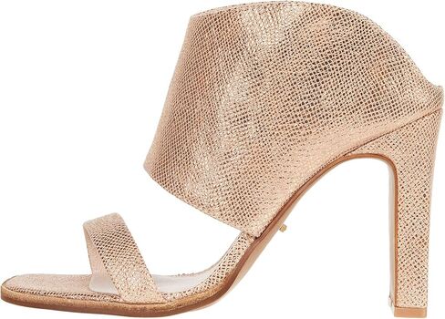 42 GOLD Linx Leather Heels for Women Offers Suede Leather Lining, Lightly-Padded, Fixed Footbed, and Open-Toe Silhouette in Saudi Arabia