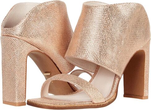 42 GOLD Linx Leather Heels for Women Offers Suede Leather Lining, Lightly-Padded, Fixed Footbed, and Open-Toe Silhouette in Saudi Arabia