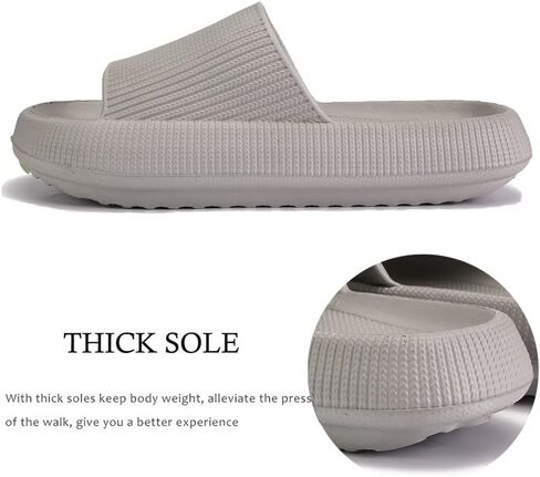 rosyclo Cloud Slippers for Women and Men Massage Thick Sole Non-Slip Shower Slippers Bathroom Super Soft Comfy House Cloud Slide Slippers for Indoor and Outdoor in Saudi Arabia