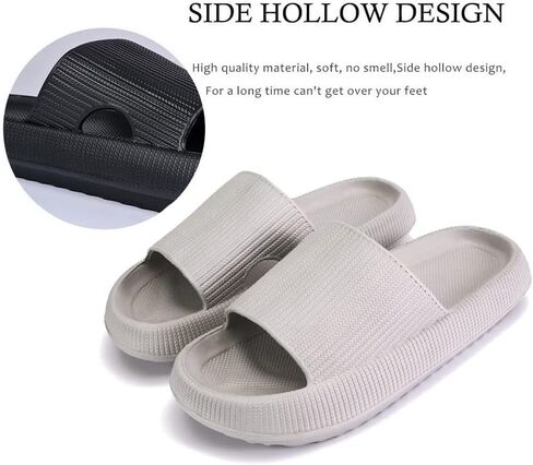 rosyclo Cloud Slippers for Women and Men Massage Thick Sole Non-Slip Shower Slippers Bathroom Super Soft Comfy House Cloud Slide Slippers for Indoor and Outdoor in Saudi Arabia