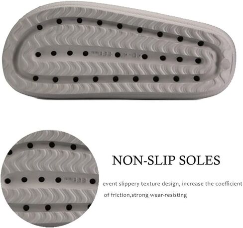 rosyclo Cloud Slippers for Women and Men Massage Thick Sole Non-Slip Shower Slippers Bathroom Super Soft Comfy House Cloud Slide Slippers for Indoor and Outdoor in Saudi Arabia