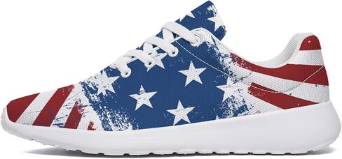 lodaden American Flag Shoes Mens Womens Fashion Running Sneakers Non-Slip Tennis Walking Shoes Gifts for Her,Him in Saudi Arabia