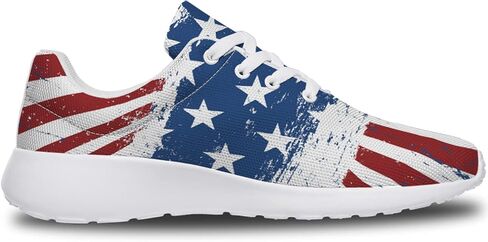 lodaden American Flag Shoes Mens Womens Fashion Running Sneakers Non-Slip Tennis Walking Shoes Gifts for Her,Him in Saudi Arabia