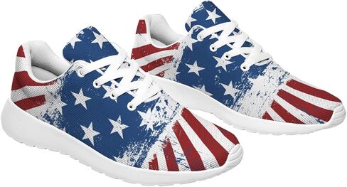 lodaden American Flag Shoes Mens Womens Fashion Running Sneakers Non-Slip Tennis Walking Shoes Gifts for Her,Him in Saudi Arabia