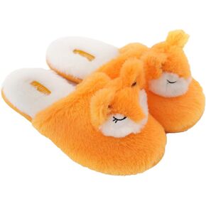 Millffy Women Cute Plush Animal Unicorn Slippers Bunny Rabbit Shoes Indoor Home Bedroom Slippers