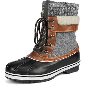 DREAM PAIRS Women's Mid Calf WaterProof Winter Snow Boots
