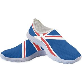 Jeiento American Flag Shoes for Men Women Road Running Shoes Womens Mens Comfortable Walking Tennis Sneakers Athletic Shoes