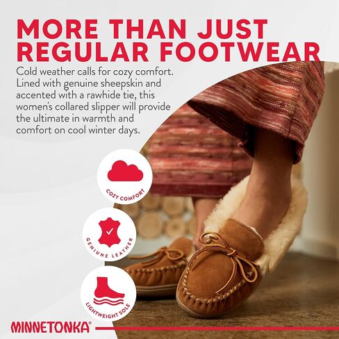 Minnetonka Women's Alpine Sheepskin Slippers in Saudi Arabia