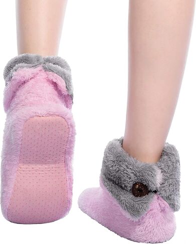 FRALOSHA Women's Slipper Sock Coral Velvet Indoor Spring-Autumn Super Soft Warm Cozy Fuzzy Lined Booties Slippers in Saudi Arabia