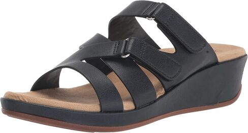 صندل Koda Wedge للسيدات من Easy Street، أزرق داكن، 7.5 ضيق in Kuwait