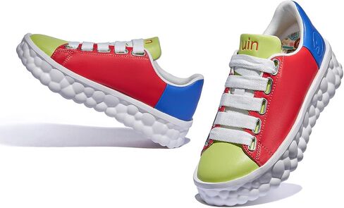 UIN Women's Fashion Sneakers Lightweight Walking Casual Slip Ons Art Painted Athletic Travel Skate Shoes Las Ramblas in Kuwait