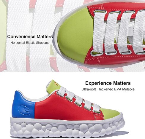 UIN Women's Fashion Sneakers Lightweight Walking Casual Slip Ons Art Painted Athletic Travel Skate Shoes Las Ramblas in Kuwait
