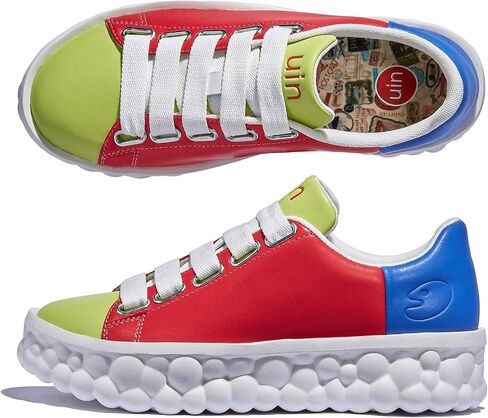 UIN Women's Fashion Sneakers Lightweight Walking Casual Slip Ons Art Painted Athletic Travel Skate Shoes Las Ramblas in Kuwait
