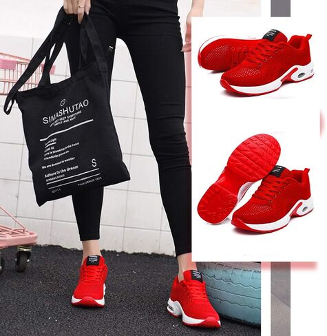 FLARUT Running Shoes Womens Lightweight Fashion Sport Sneakers Casual Walking Athletic Non Slip in Saudi Arabia