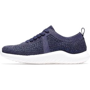 حذاء Nova Spark Oxford للسيدات من Clarks، نسيج بحري، عرض 7.5 سم in Kuwait